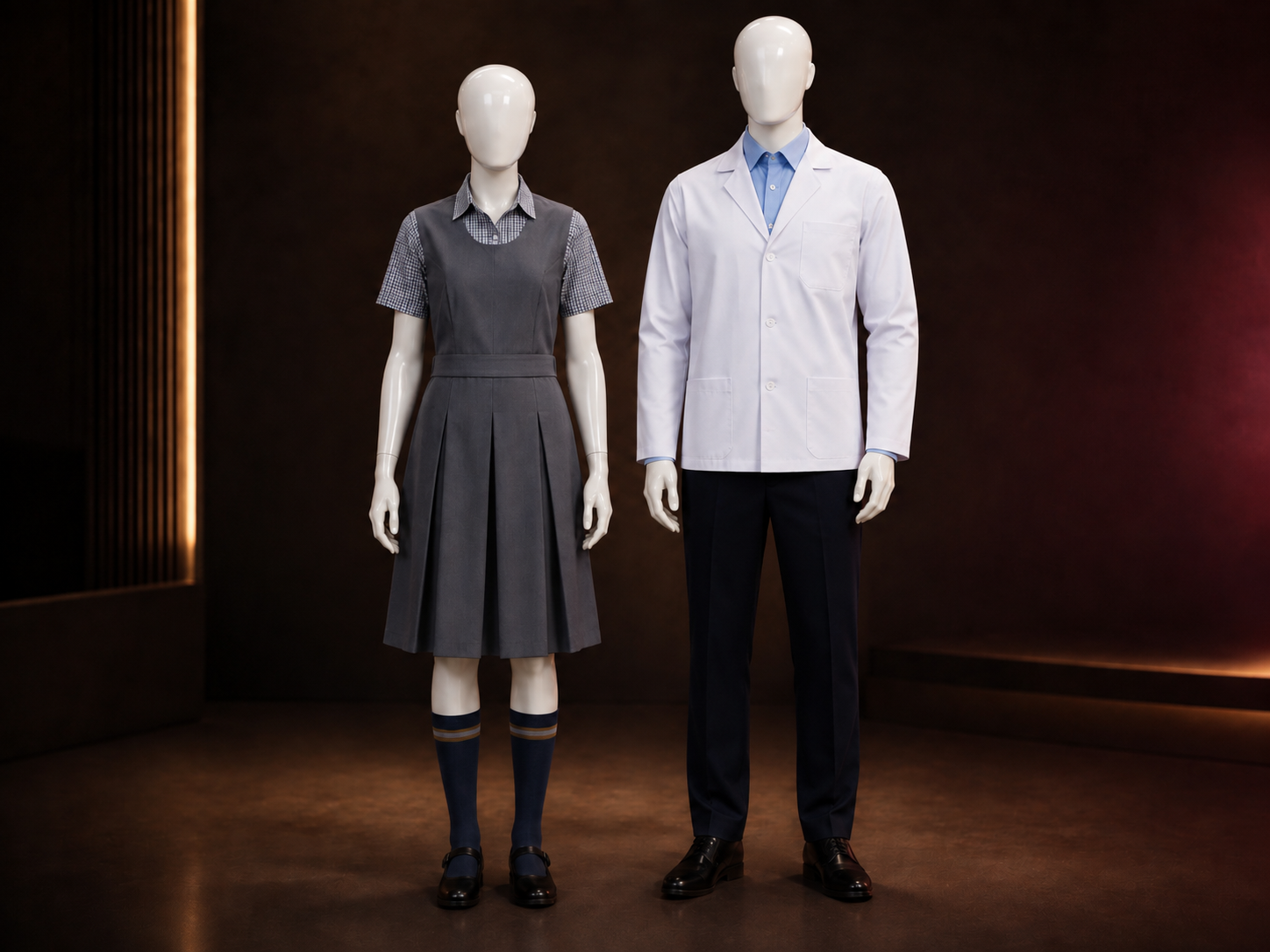 College and school uniform style reference